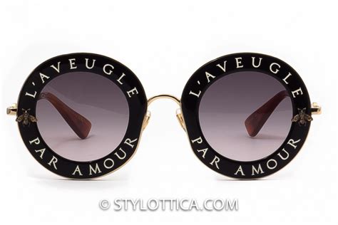 lunette gucci l'amour par aveugle|Gucci's sunglasses L'Aveugle par Amour .